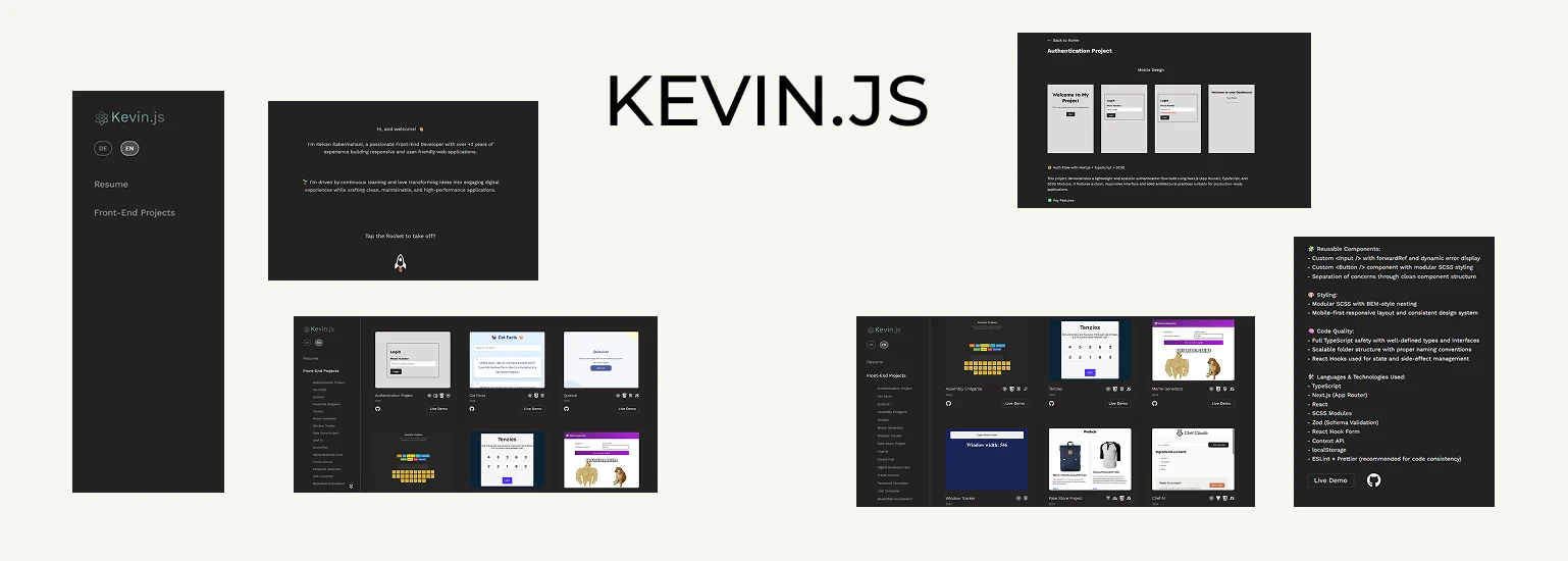 Personal Portfolio — desktop cover